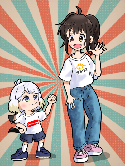 ハルコちゃんとこまエナガちゃん