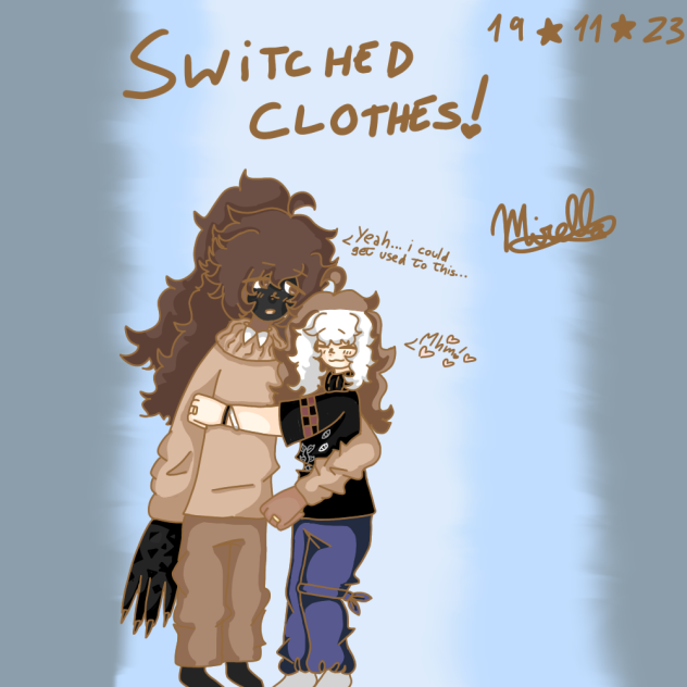 They switched clothes guys!