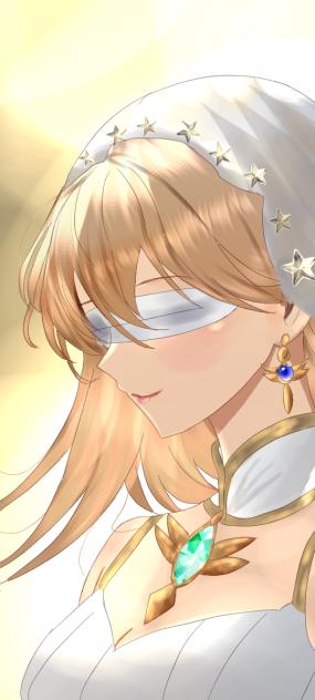 盲目聖女close eye