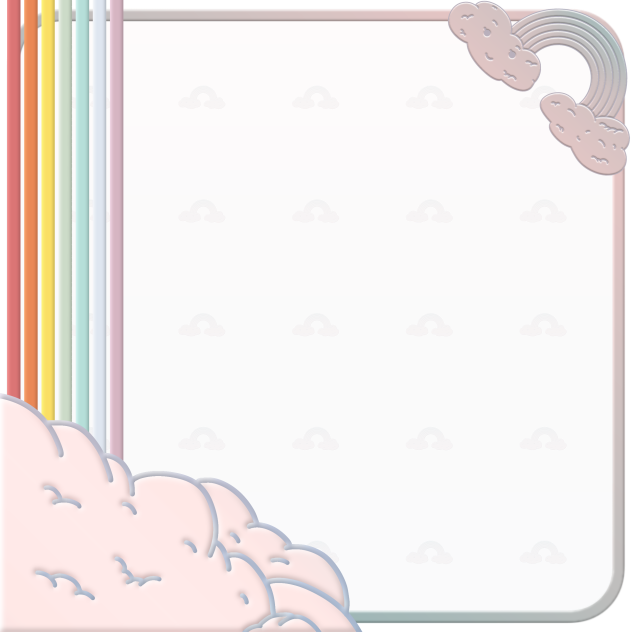 Cloud Frame Note Sticker