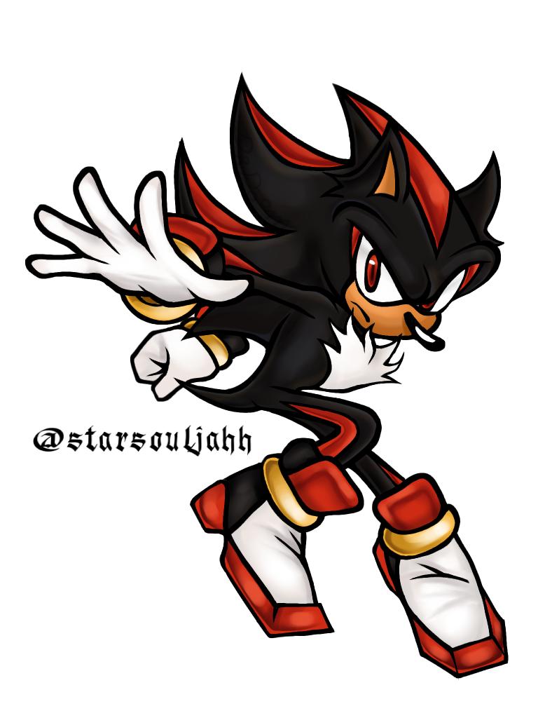 Shadow the hedgehog render - ibisPaint