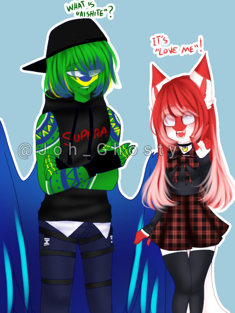 Brazil and Japan (Countryhumans)