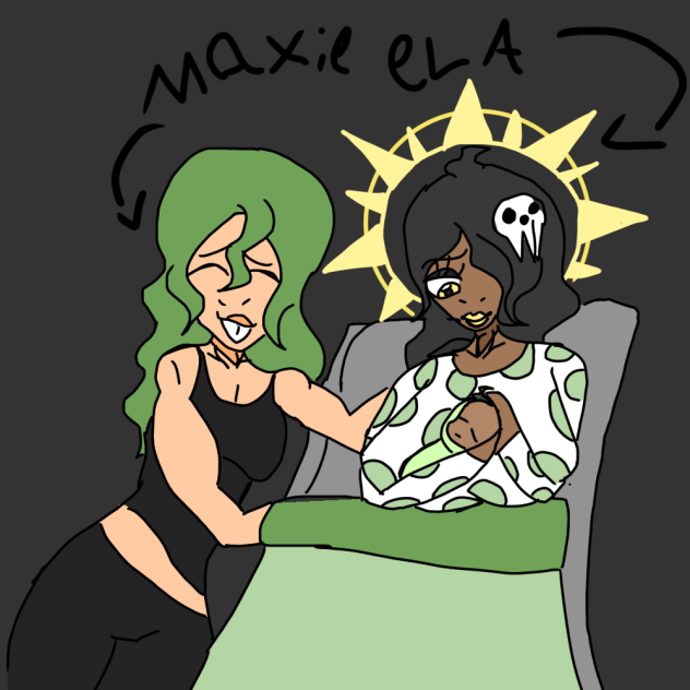 Baby Marie and her parents