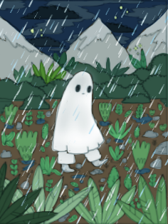 sad little ghosty ghost