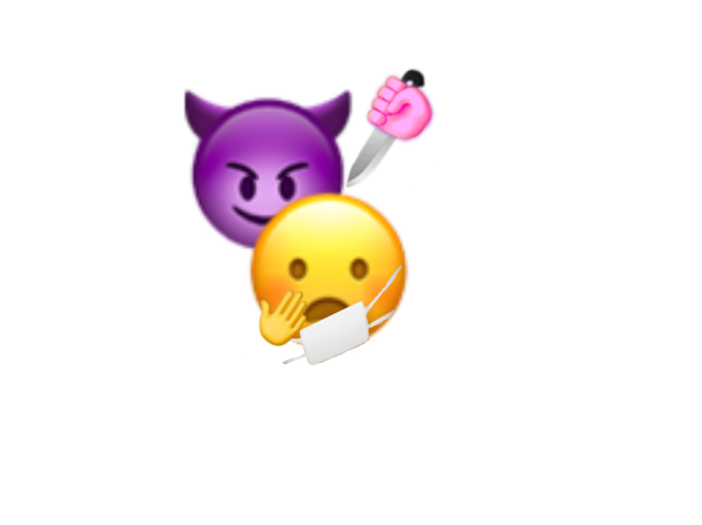 Custom emoji with Devil with a knife
