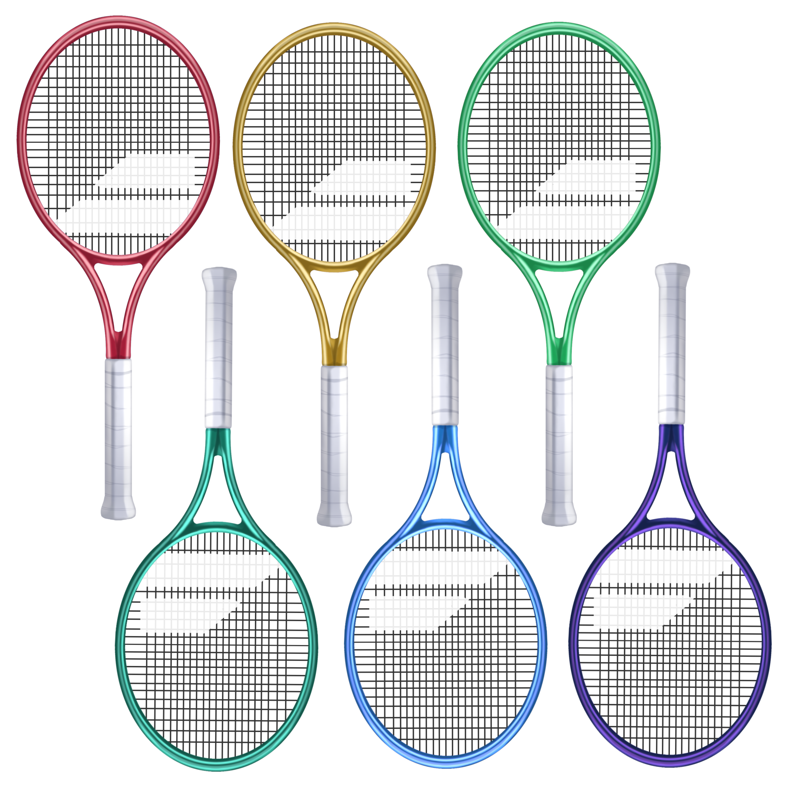 🎾 Colorful tennis rackets 🌈 - ibisPaint