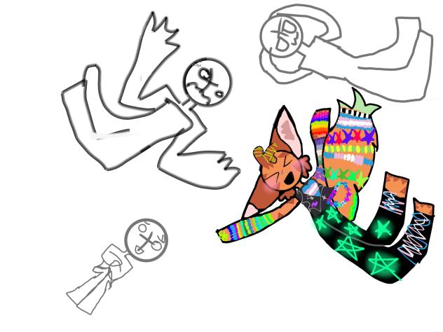 falling collab - ibisPaint