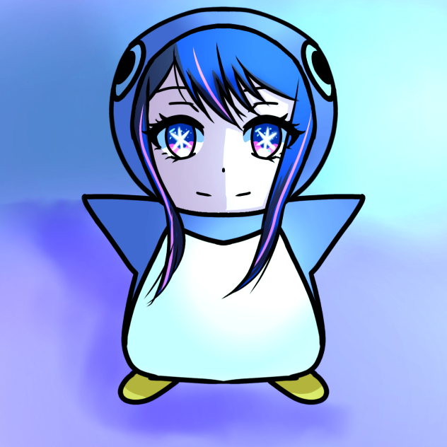 Chibi Ai and she dress as a penguin 🐧 - ibisPaint