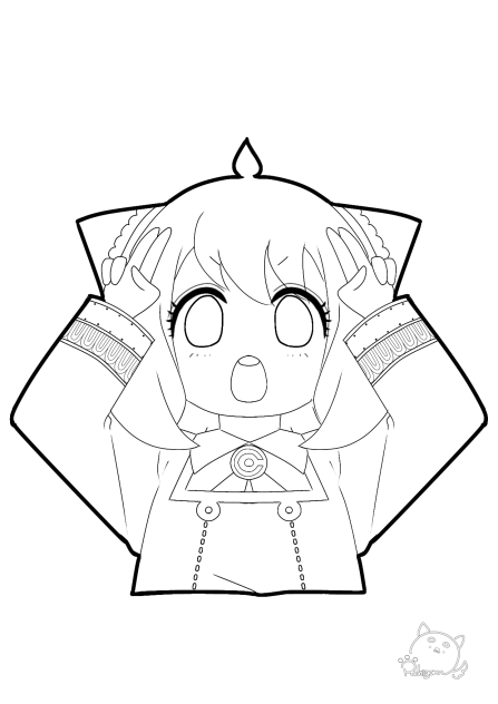 アーニャ 線画