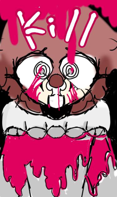 Crazy clown girl