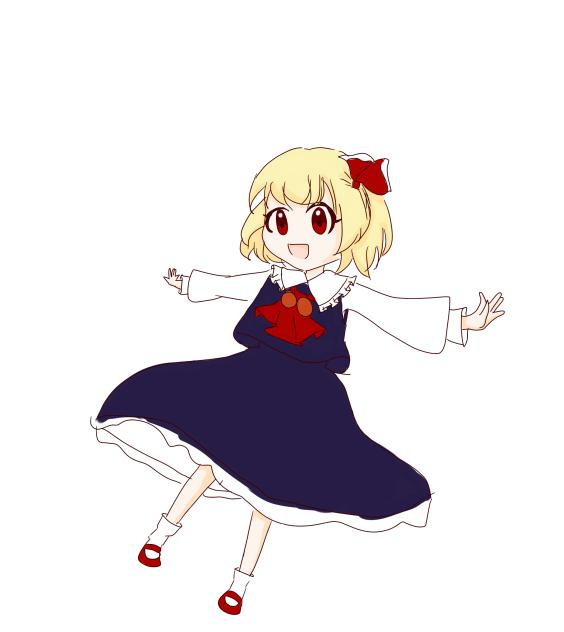 機内で描いたルーミア