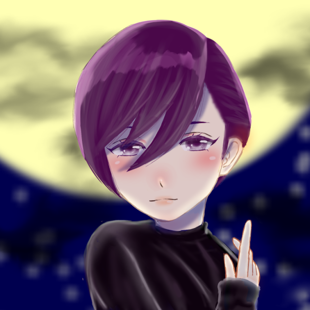 黒セーターの女の人