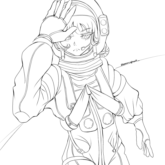 Astronaut girl anime - ibisPaint