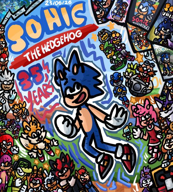 sonic the hedgehog 35 years