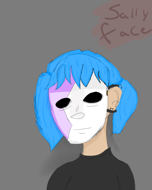 Sally face fan art - ibisPaint