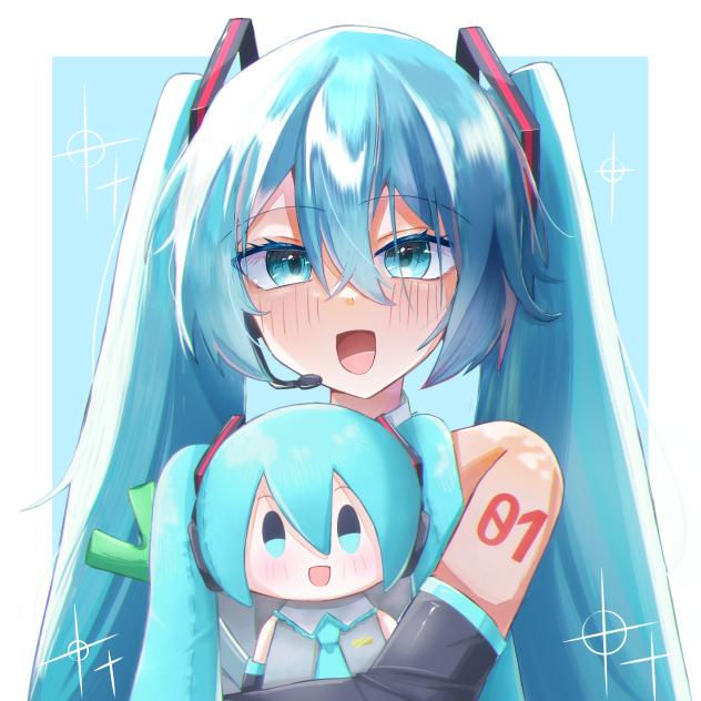 ぬいミクと初音ミクちゃん