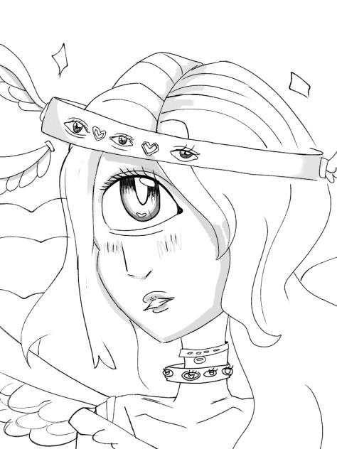 Colouring page angelica