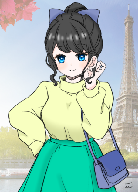 パリに旅行中のOL・鈴音さん