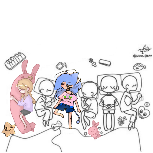 Sleepover Collab with Cott0n_Sky02