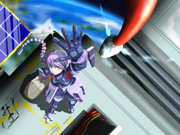 アンドロイドちゃんは衛星修理中