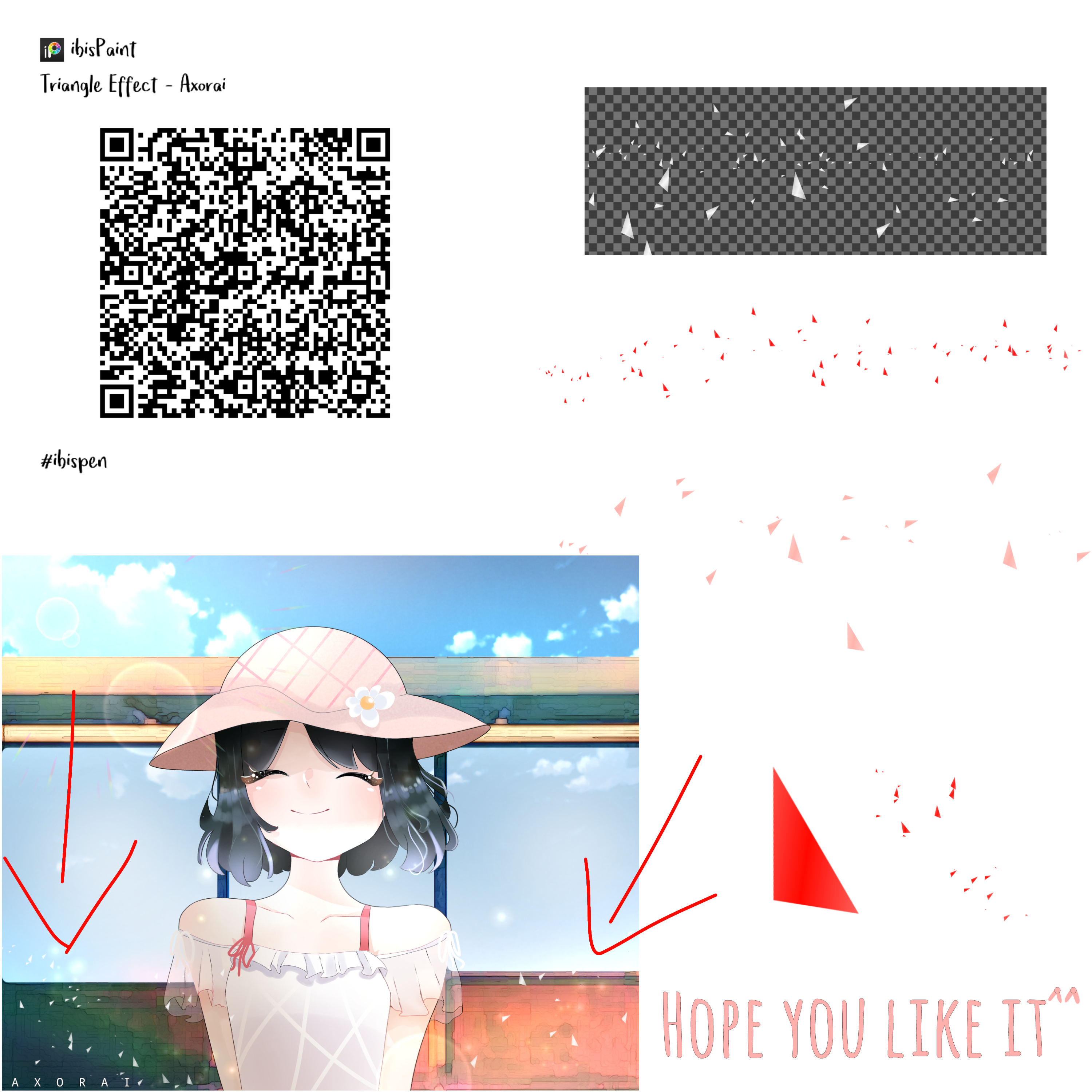 Triangle effect Brush - ibisPaint