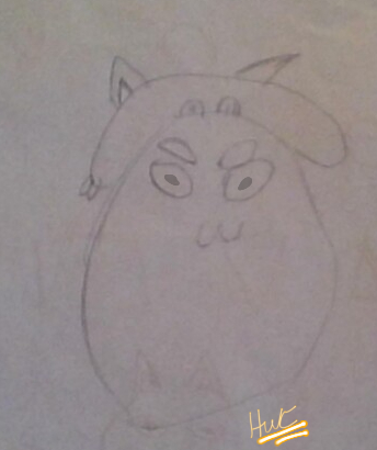First attempt to draw human head..