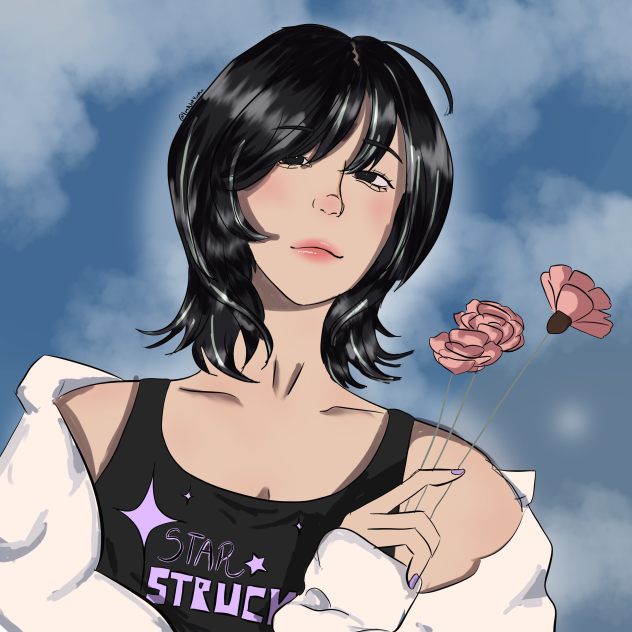 Giving you flowers with rizz