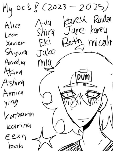 My ocs‼️🎀✨