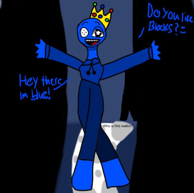 blue from rainbow friends