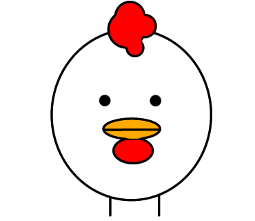 はじめてニワトリを描いてみました