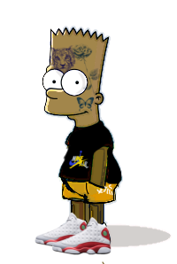 hood bart simpson