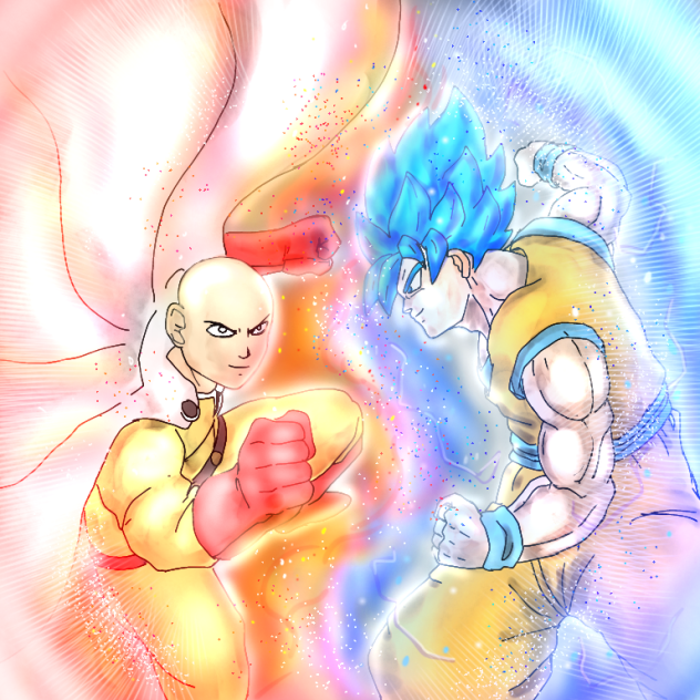 saitama vs goku(full colour)