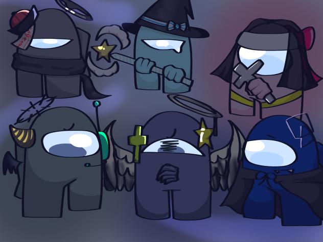 みんなキャラデザが良すぎるよ〜完成したけど