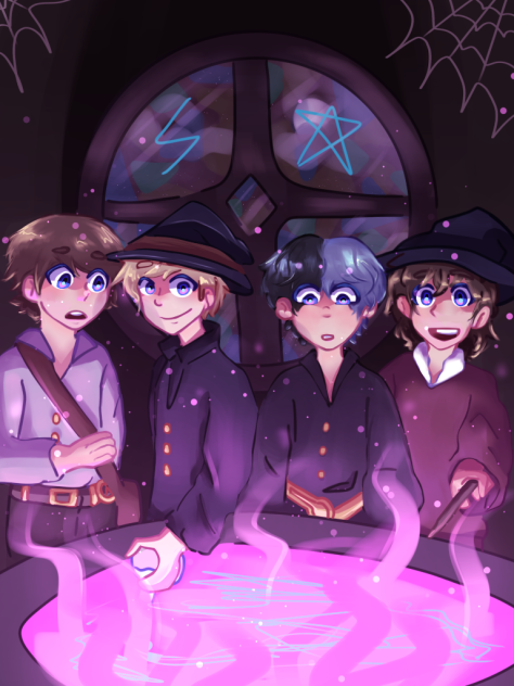 sam, colby, brett and bradley halloween