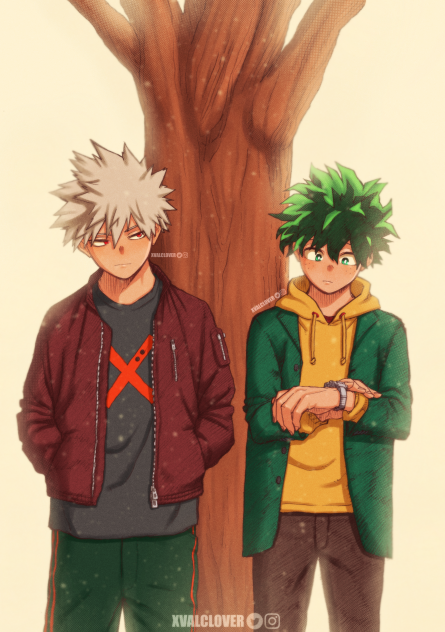 Bakugo and Deku sketch