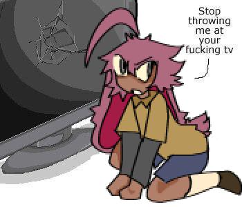STOP THROWING HIM AT UR TV