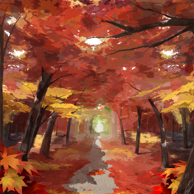 紅葉　小道