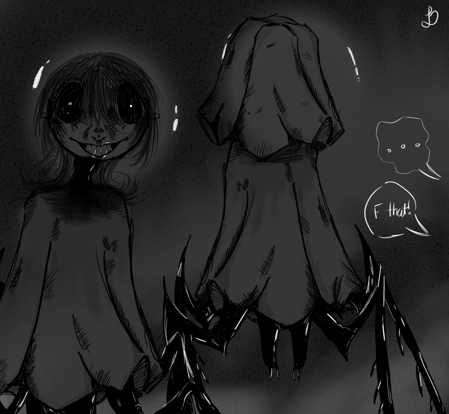 Some spooky Creature art - ibisPaint