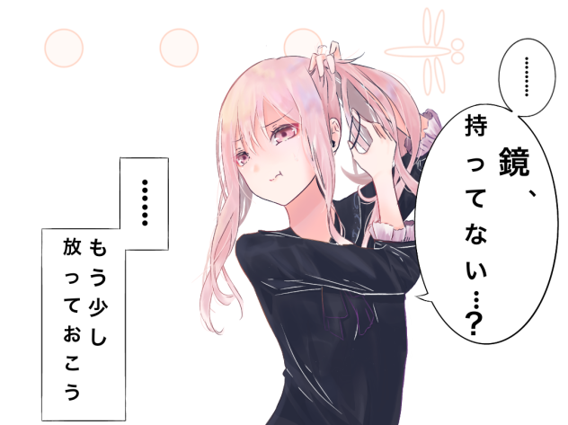 鏡が無いのだが…