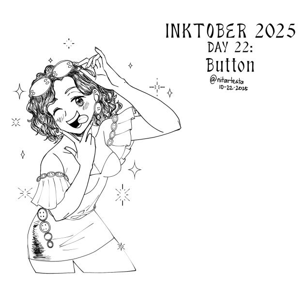 Button(Inktober Day 22)