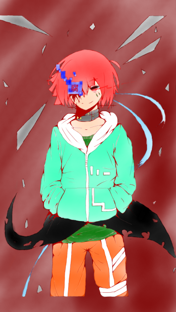カゲプロオリキャラ様  色塗りさせていただきました！