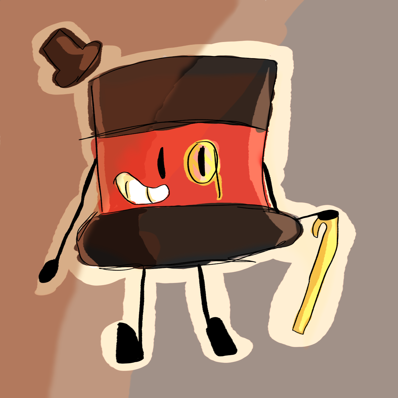 My OC TopHat [Host of my object show] ibisPaint