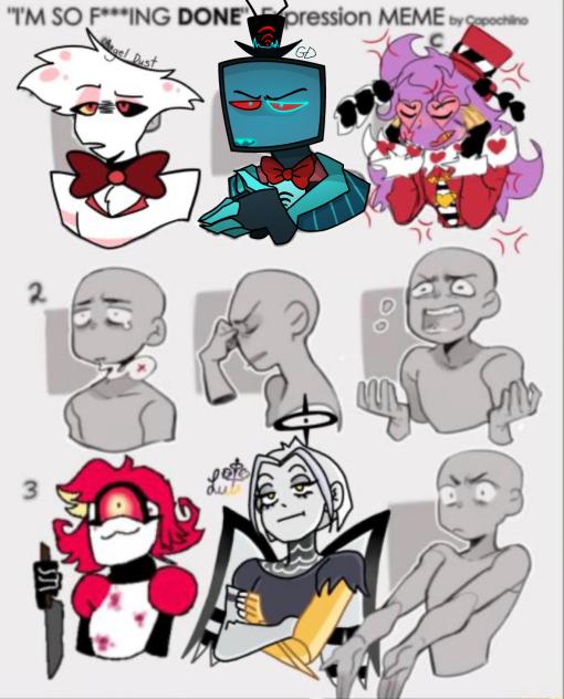 Hazbin emotion collab