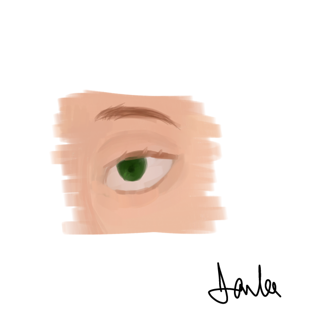 An eye in a random style