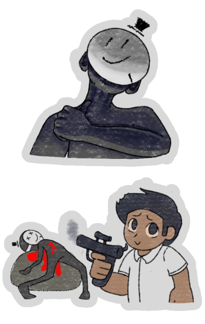 QnA Man Stickers