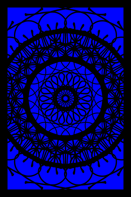 Blue and black wallpaper