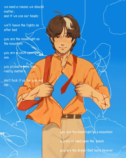 you are the moonlight on a mountain