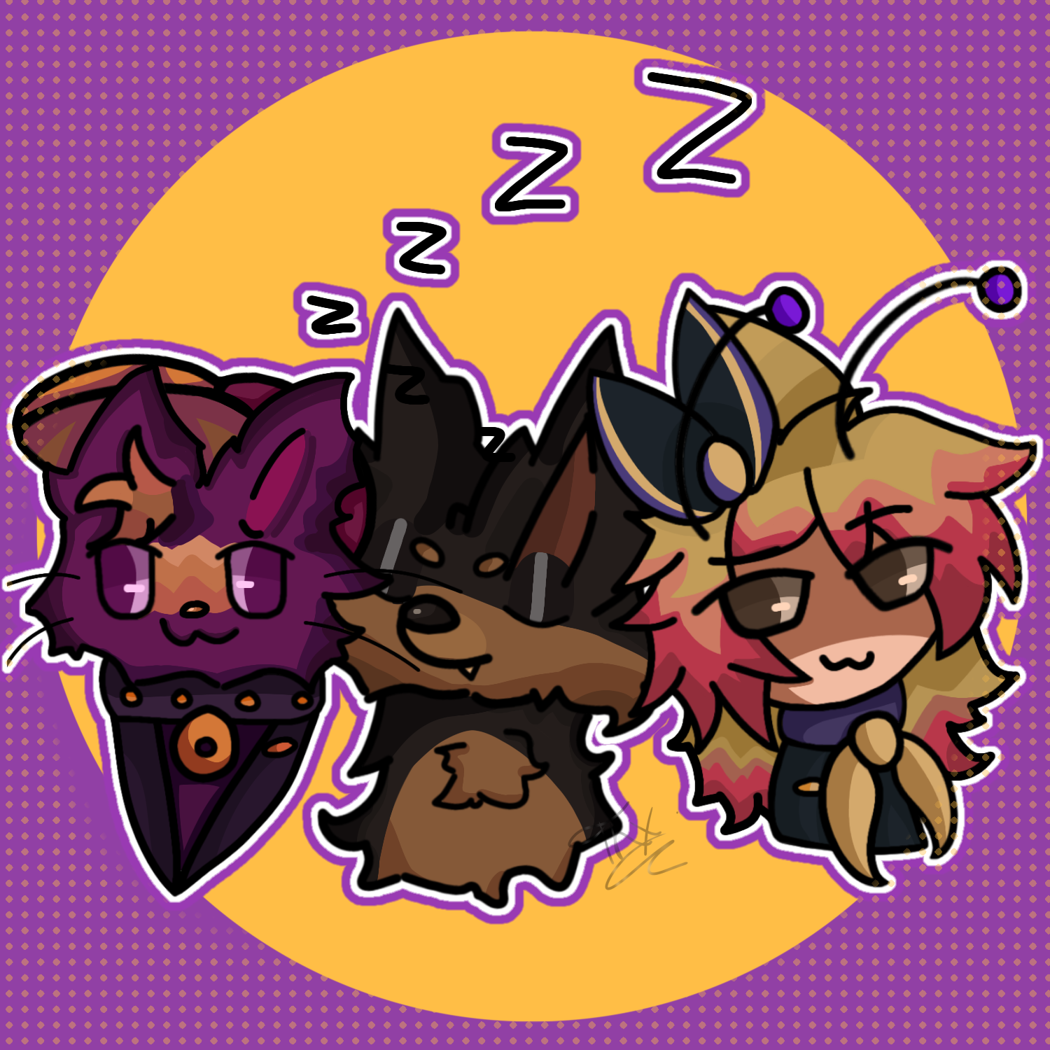 Trio drawing - ibisPaint