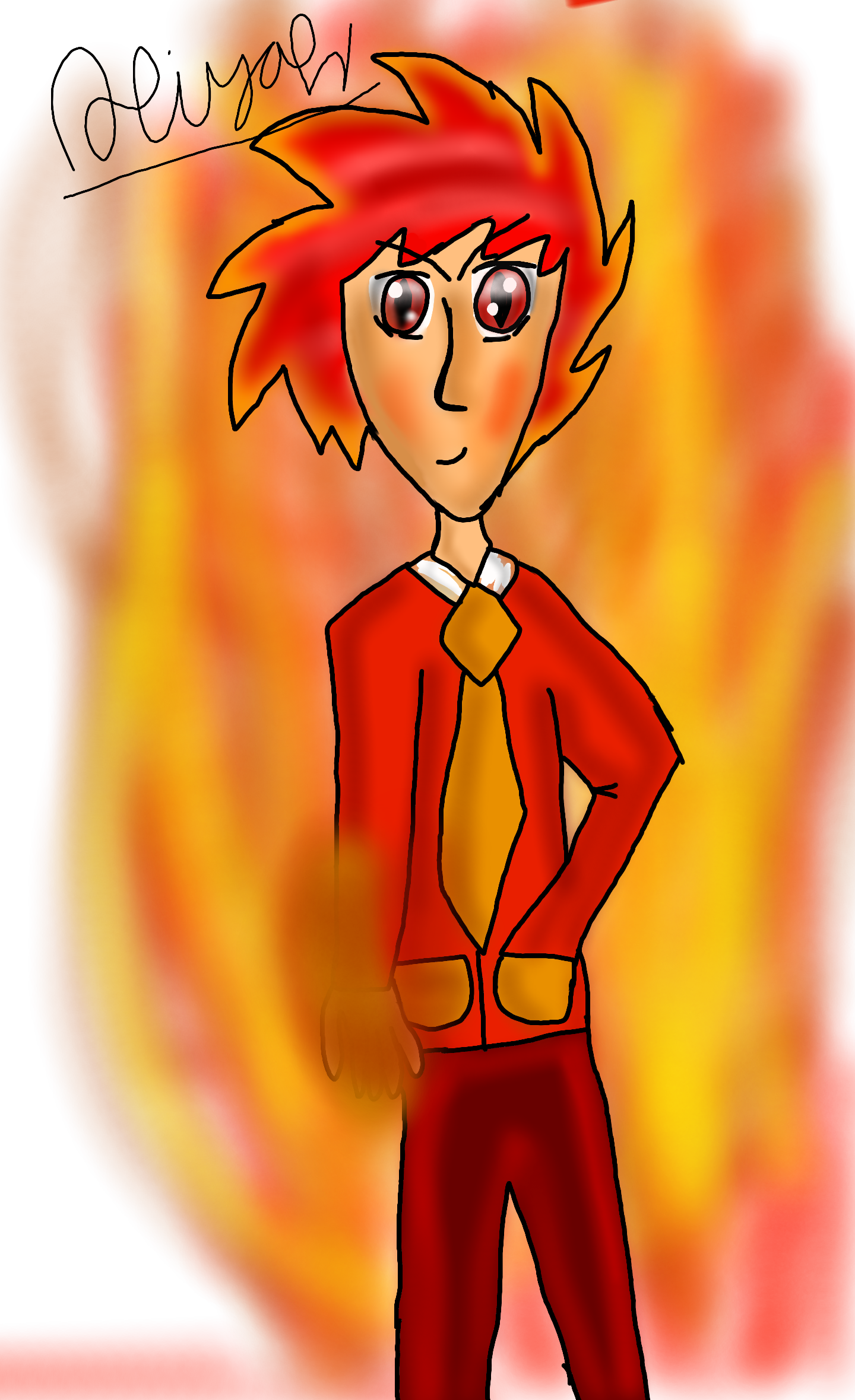the flame guy - ibisPaint