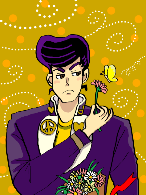 花束と仗助